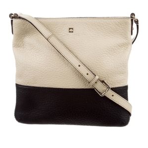 Kate Spade Black & Cream Leather Crossbody